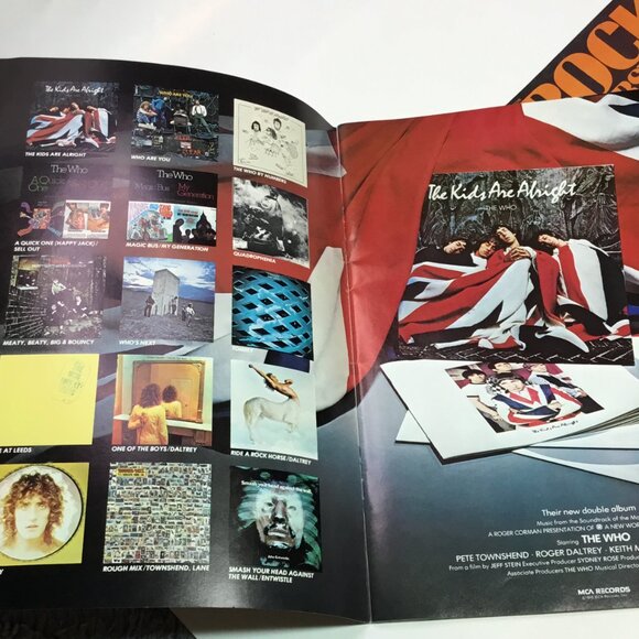 THE WHO 1980 Official Concert Tour Program & The Who 1975 Poster Magazine #3 - Picture 3 of 11